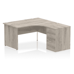 Impulse Panel End Crescent Desk Workstation - Image 56