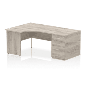 Impulse Panel End Crescent Desk Workstation - Image 64