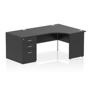 Impulse Panel End Crescent Desk Workstation - Image 72