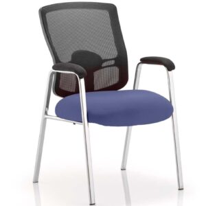 Portland Medium Mesh Back (Straight Leg) Visitor Chair with Arms - Image 9