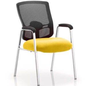 Portland Medium Mesh Back (Straight Leg) Visitor Chair with Arms - Image 8