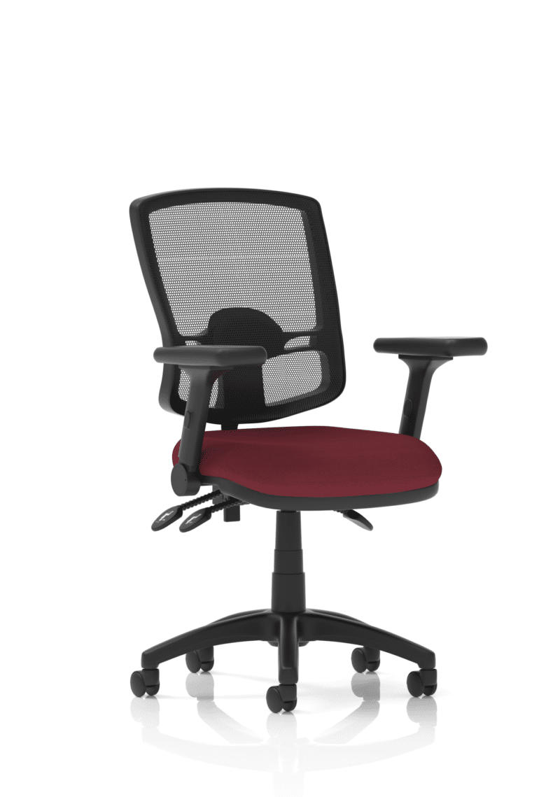 Eclipse Plus III Deluxe Medium Mesh Back Task Operator Office Chair - Image 38
