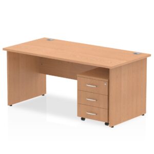 Impulse Panel End Straight Desk With Mobile Pedestal - Image 20
