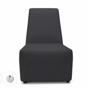 Pella 65cm Wide Chair in Warwick Dolly Fabric with Socket - Image 5