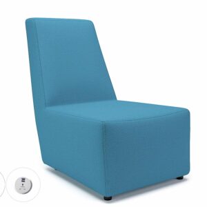 Pella 65cm Wide Chair in Warwick Dolly Fabric with Socket - Image 7