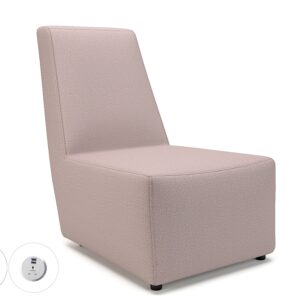 Pella 65cm Wide Chair in Warwick Dolly Fabric with Socket - Image 10