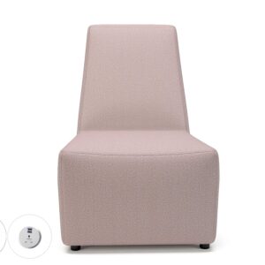 Pella 65cm Wide Chair in Warwick Dolly Fabric with Socket - Image 11