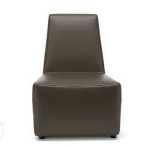 Pella 65cm Wide Chair in Cristina Marrone Ultima Faux Leather - Image 13