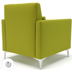 Roselle 90cm Wide Armchair in Warwick Dolly Fabric with Socket - Image 12