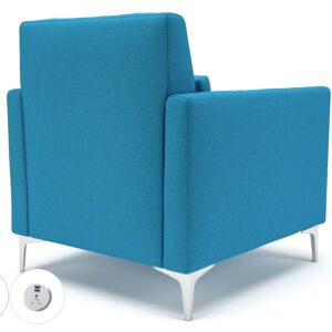 Roselle 90cm Wide Armchair in Camira Era Fabric with Socket - Image 18