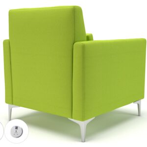 Roselle 90cm Wide Armchair in Camira Era Fabric with Socket - Image 72