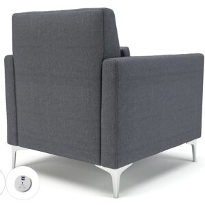 Roselle 90cm Wide Armchair in Camira Era Fabric with Socket - Image 78