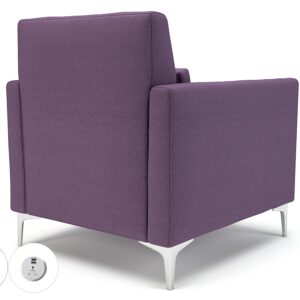 Roselle 90cm Wide Armchair in Camira Era Fabric with Socket - Image 96