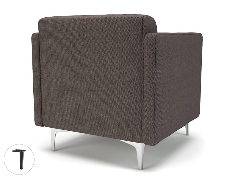 Napa Slim Arm 75cm Wide Armchair in Camira Era Fabric - Image 42