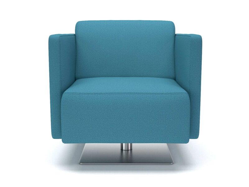 Napa Slim Arm 75cm Wide Swivel Armchair in Warwick Dolly Fabric - Image 8