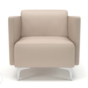 Napa Slim Arm 75cm Wide Armchair in Cristina Marrone Ultima Faux Leather - Image 65