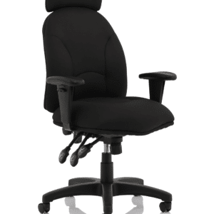 Jet High Back Black Fabric Task Operator Office Chair