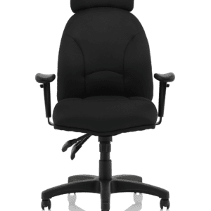 Jet High Back Black Fabric Task Operator Office Chair - Image 2