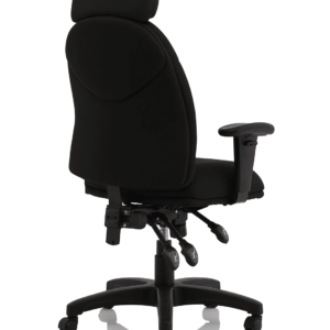 Jet High Back Black Fabric Task Operator Office Chair - Image 7