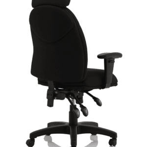 Jet High Back Black Fabric Task Operator Office Chair - Image 8