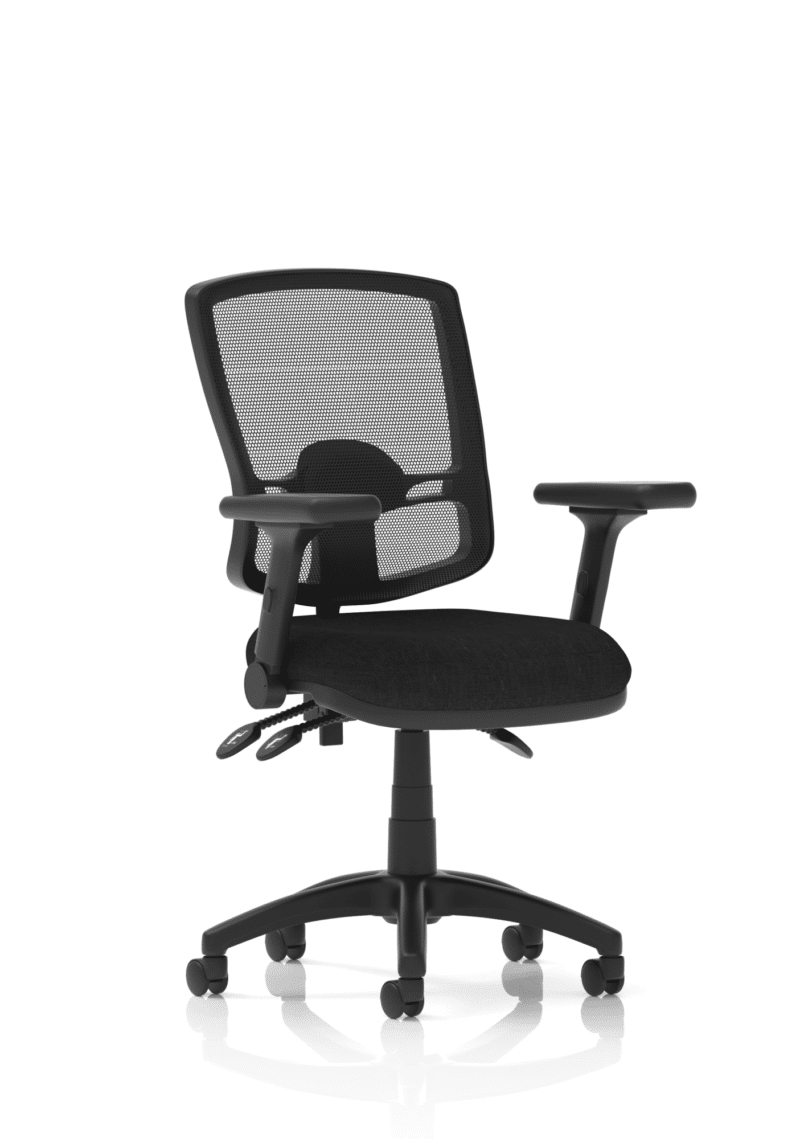 Eclipse Plus III Deluxe Medium Mesh Back Task Operator Office Chair - Image 45