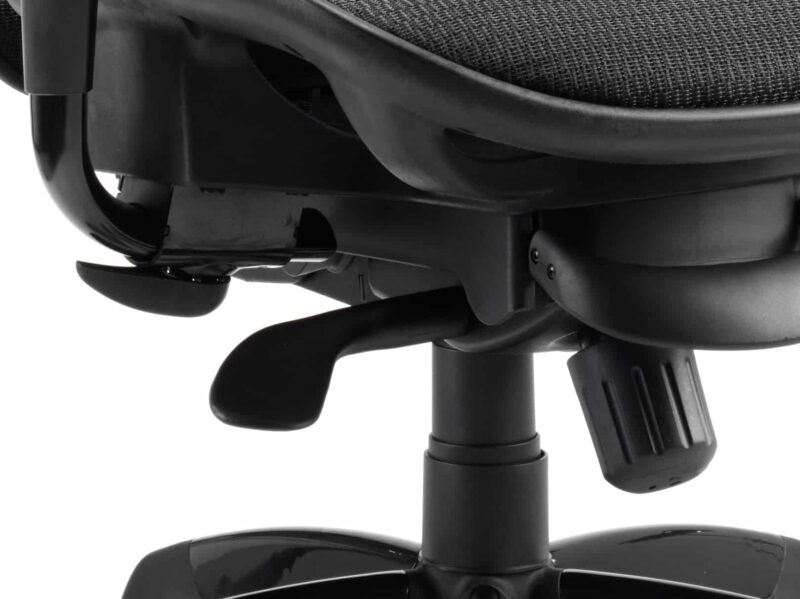 Stealth Shadow High Mesh Back Ergonomic Posture Chair with Arms - Image 13