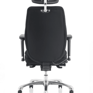 Domino High Back Black Posture Chair with Arms and Headrest - Image 14
