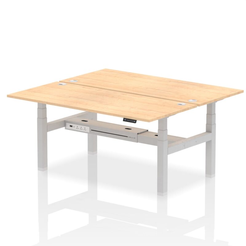 OE - Air Back-to-Back Height Adjustable Bench Desk - 2 Person - Image 62