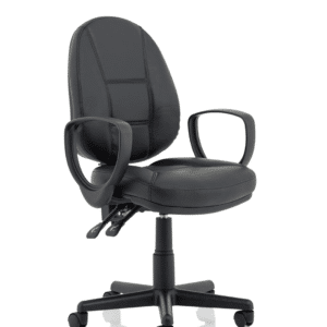 Jackson Medium Back Black Leather Task Operator Office Chair - Image 12