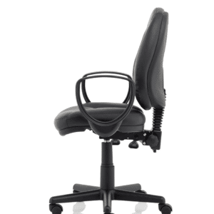 Jackson Medium Back Black Leather Task Operator Office Chair - Image 15