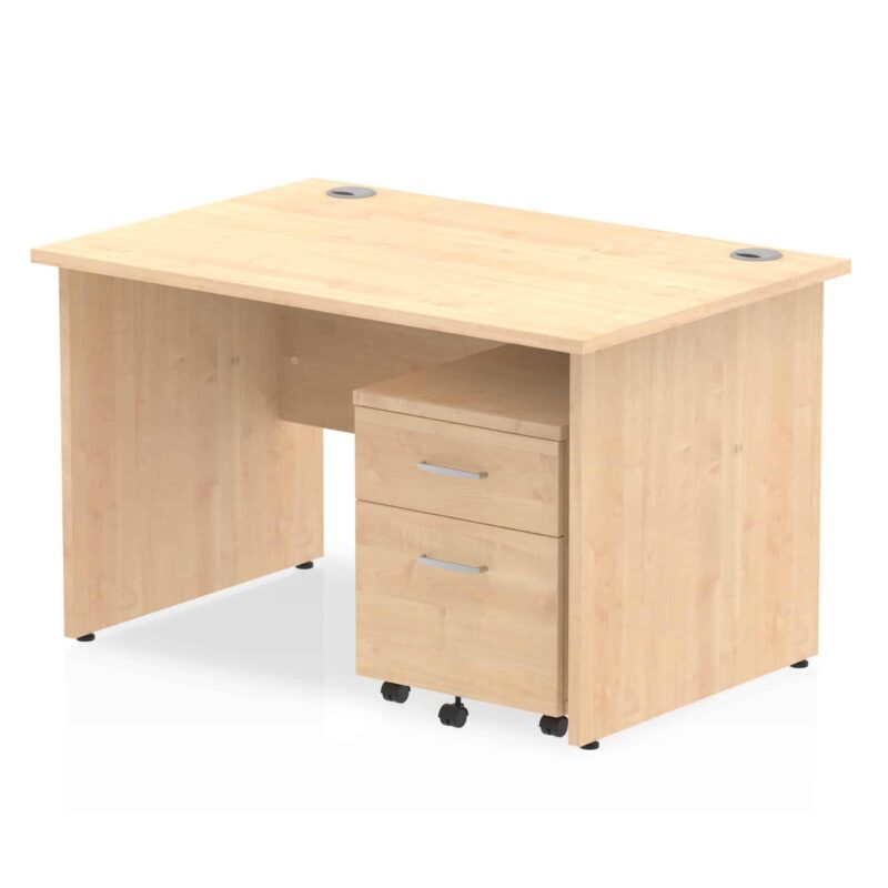 OE - Impulse Panel End Straight Desk With Mobile Pedestal - Image 20