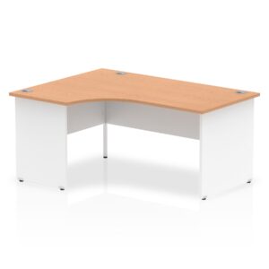 OE - Impulse 1600mm Left Crescent Desk Panel End Leg Two Tone - Image 3