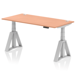 Air Height Adjustable Desk With Cable Ports With Piste Foot - Image 3