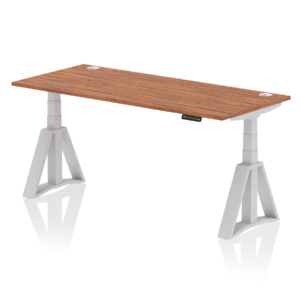 Air Height Adjustable Desk With Cable Ports With Piste Foot - Image 8