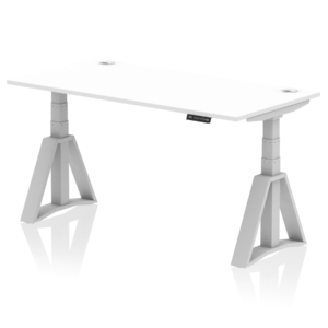 Air Height Adjustable Desk With Cable Ports With Piste Foot - Image 11