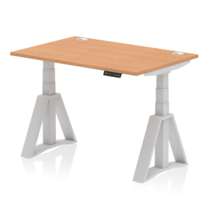 Air Height Adjustable Desk With Cable Ports With Piste Foot - Image 17