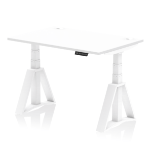 Air Height Adjustable Desk With Cable Ports With Piste Foot - Image 29