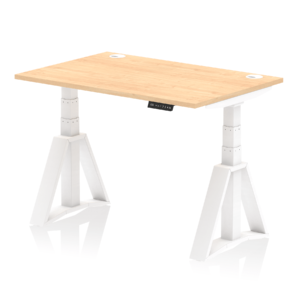 Air Height Adjustable Desk With Cable Ports With Piste Foot - Image 33