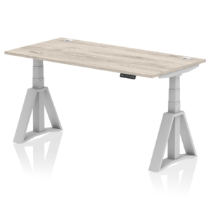 Air Height Adjustable Desk With Cable Ports With Piste Foot - Image 45
