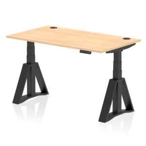 Air Height Adjustable Desk With Cable Ports With Piste Foot - Image 62