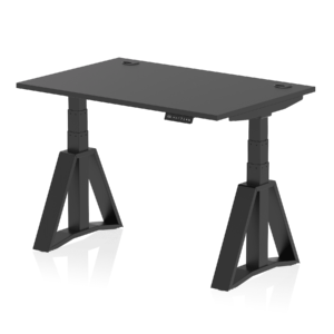 Air Height Adjustable Desk With Cable Ports With Piste Foot - Image 73