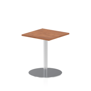 Italia Square Poseur Table Silver Leg - Image 2
