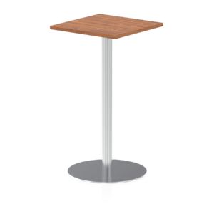 Italia Square Poseur Table Silver Leg - Image 8