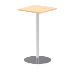 Italia Square Poseur Table Silver Leg - Image 10