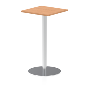 Italia Square Poseur Table Silver Leg - Image 11