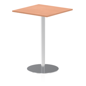 Italia Square Poseur Table Silver Leg - Image 19