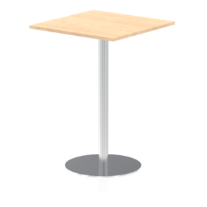 Italia Square Poseur Table Silver Leg - Image 22