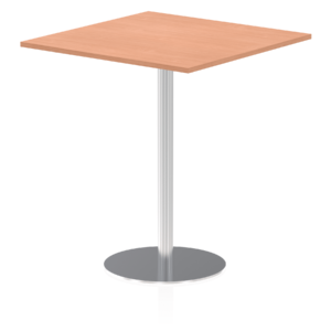 Italia Square Poseur Table Silver Leg - Image 31