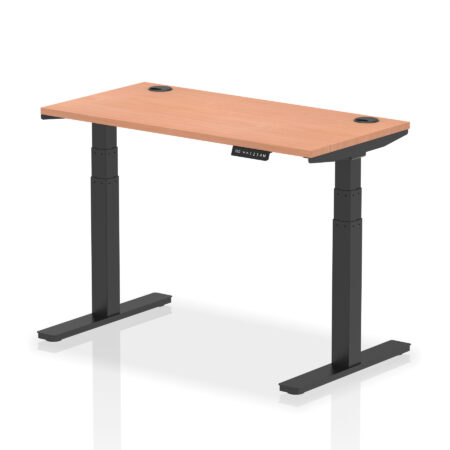 OE - Air Height Adjustable Slimline Desk With Cable Ports