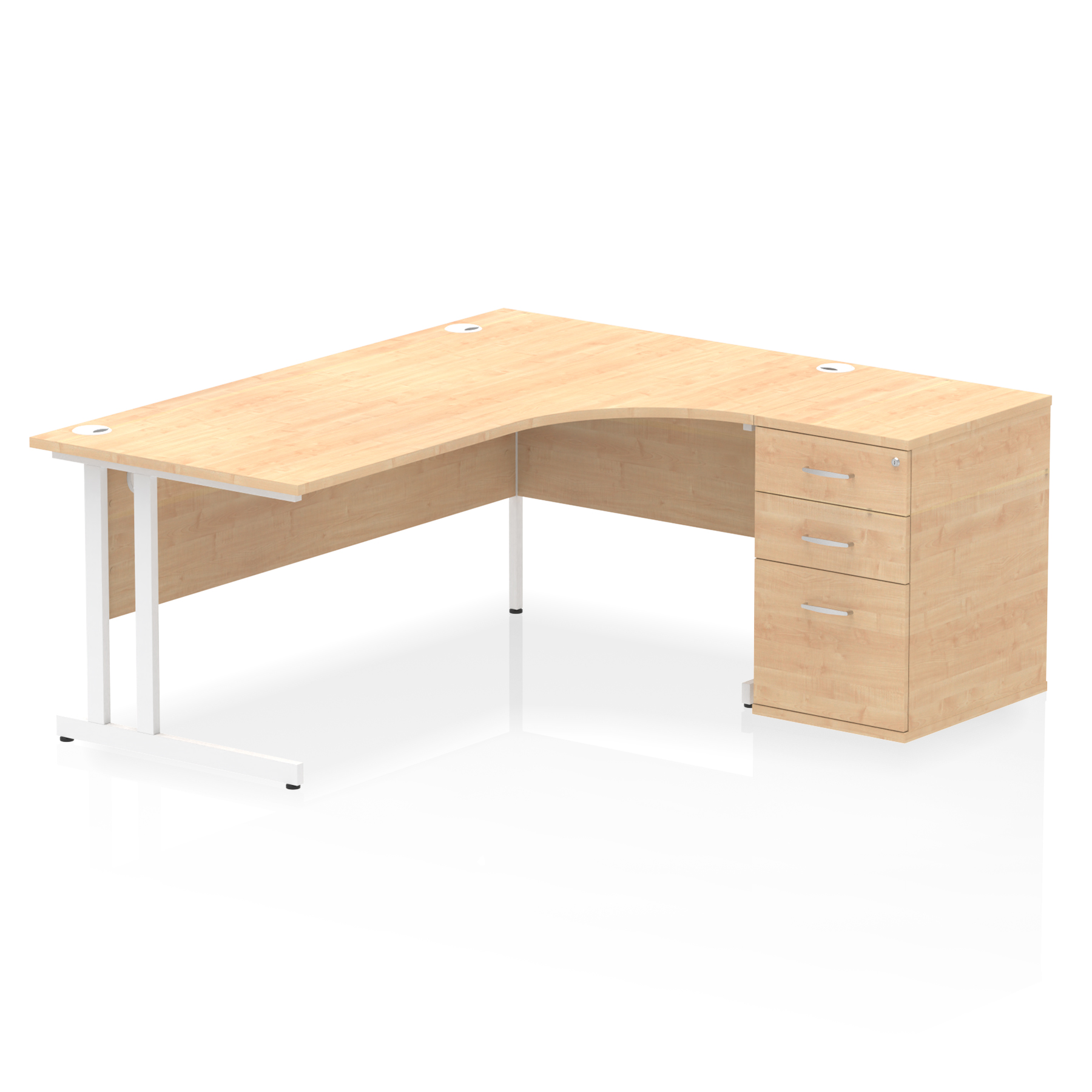 OE - Impulse 1800mm Cantilever Right Crescent Desk Workstation - Image 10